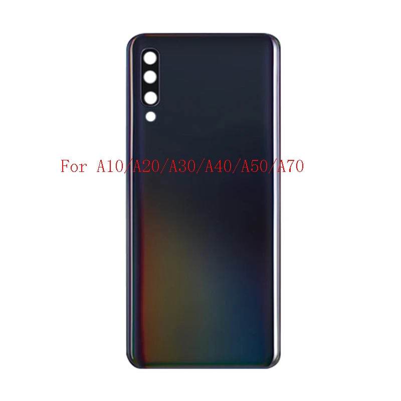 10 шт. задняя дверь с объективом камеры для samsung Galaxy A10 A20 A30 A40 A50 A70 Задняя крышка батареи панель Корпус чехол