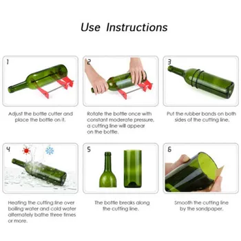 

Jars Beer Bottle Cutter DIY Crafts Acrylic Stainless Steel Machine Recycle