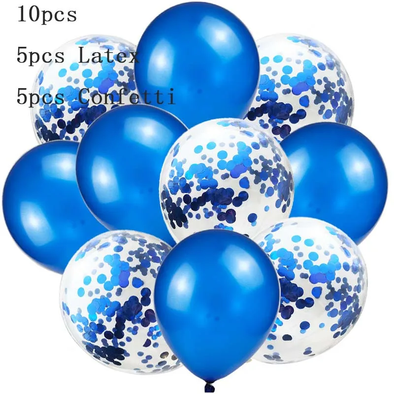 style 14 10 шт 12-дюймовые металлические шары двухцветная конфетти микс вечерние шарики для украшения на день рождения свадебные сувениры Новинка! фигурные бусины воздушные шары - Цвет: style 14