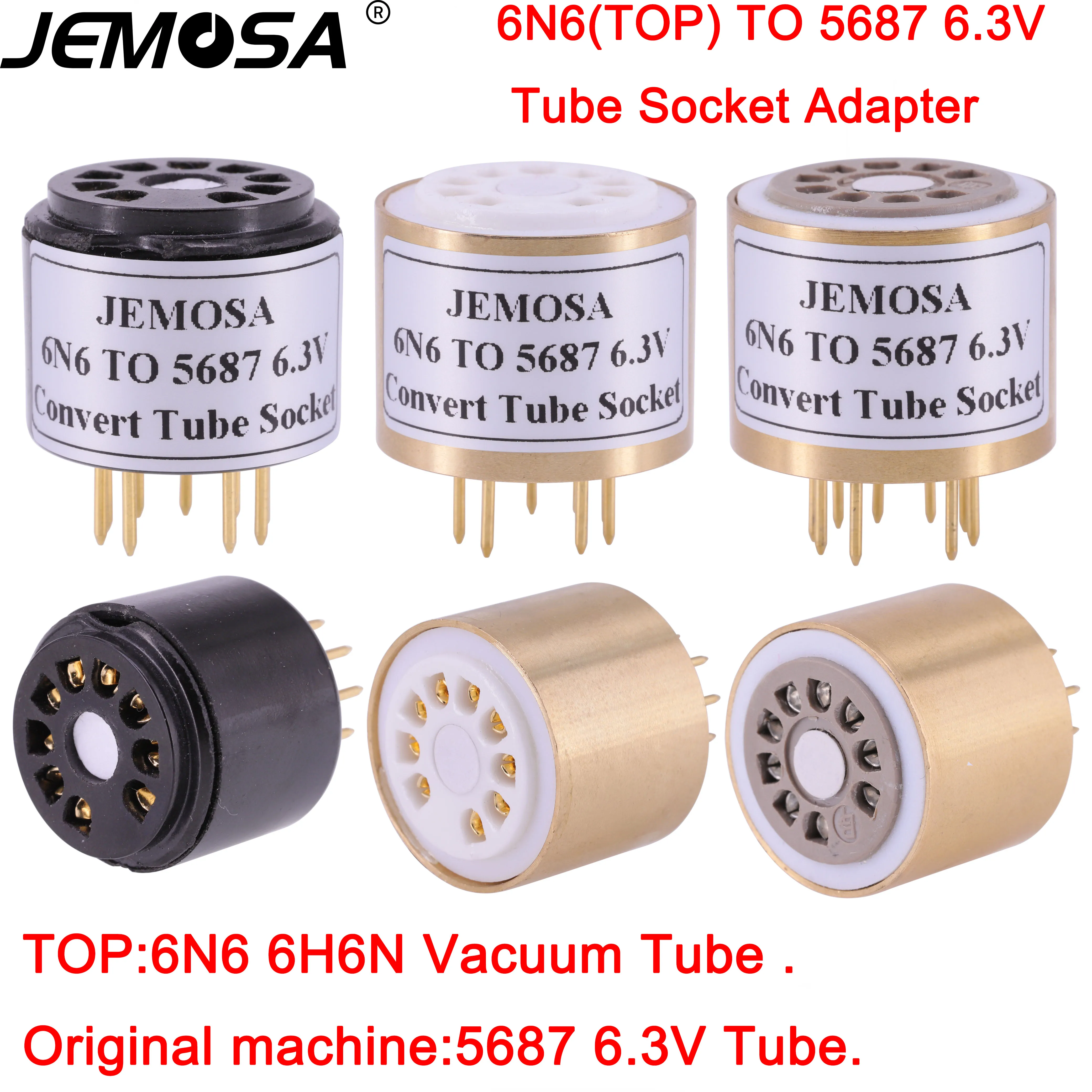 1 шт. JEMOSA 6H6N 6N6 до 5687 6 3 В 9-контактный вакуумный трубчатый усилитель Vitage DIY HIFI |
