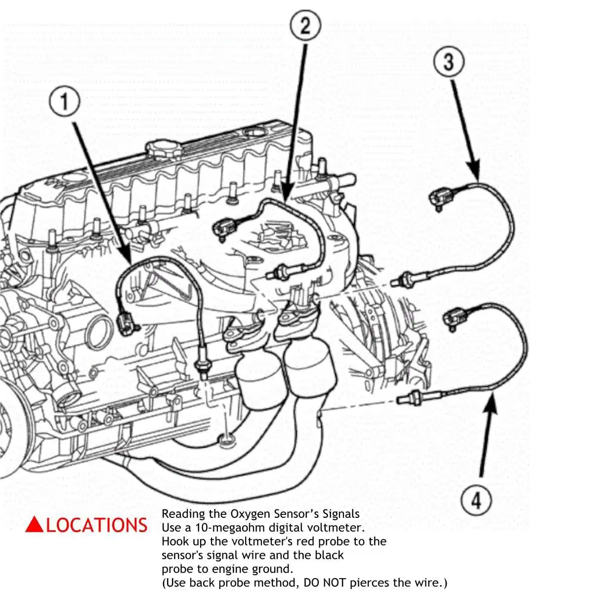 56041953AA 4 шт. вверх и вниз кислорода O2 Сенсор для Jeep Liberty V6 3.7L 2002 2003 234-4217 234-4228 234-4772 234-4228