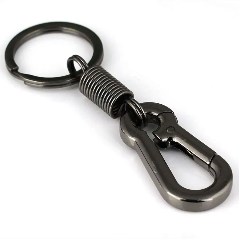 Retro Style Carabiner Shape Climbing Hook Keychain Zinc Alloy Keyring Holder 