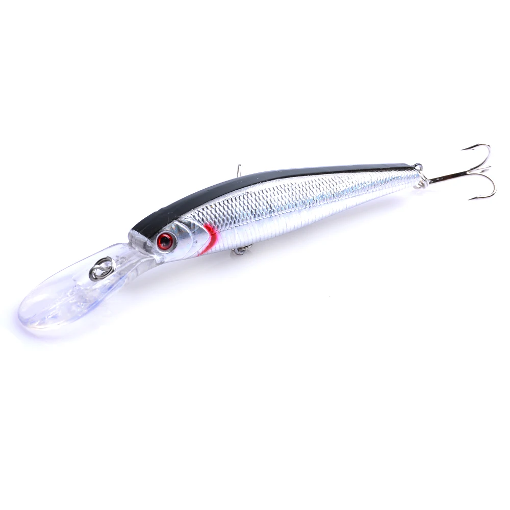 Japão Duro Isca Laser Minnow Pesca Gancho Peixe Wobbler Crankbait Enfrentar Iscas Artificiais 40 Pçs 12.5cm 13.6g 6 High Quality Esporte e Lazer