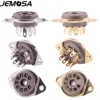 9Pins Bakelite Tube Socket Valve Base GZS9-F2 For 6922 ECC83 ECC82 EL84 12AT7 12AX7 12AU7 Vacuum Tube Amplifier Hifi Audio DIY 1