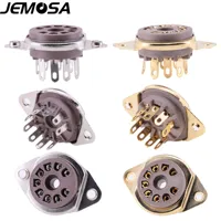 9Pins Bakelite Tube Socket Valve Base GZS9-F2 For 6922 ECC83 ECC82 EL84 12AT7 12AX7 12AU7 Vacuum Tube Amplifier Hifi Audio DIY 1