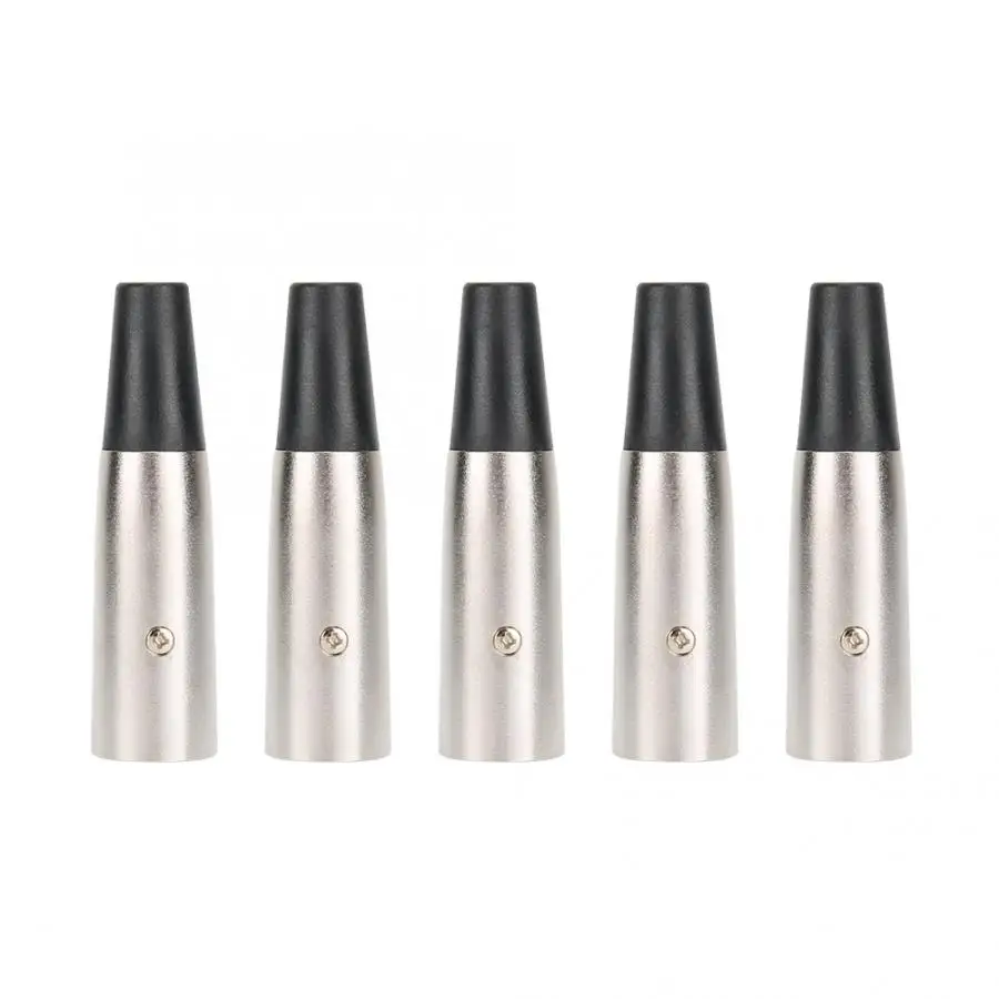 Male connector 5 шт. цинковый сплав штекер микрофон японский XLR гнездовой разъем адаптер преобразования аудио адаптер - Цвет: Male connector