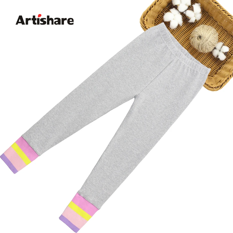 Girls Slim Pants Striped Children's Leggings For Girls Spring Autumn