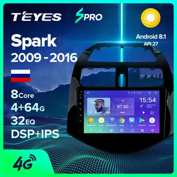 

TEYES SPRO For Chevrolet Spark M300 2009 2016 Car Radio Multimedia Video Player Navigation GPS Android 8.1 No 2din 2 din dvd
