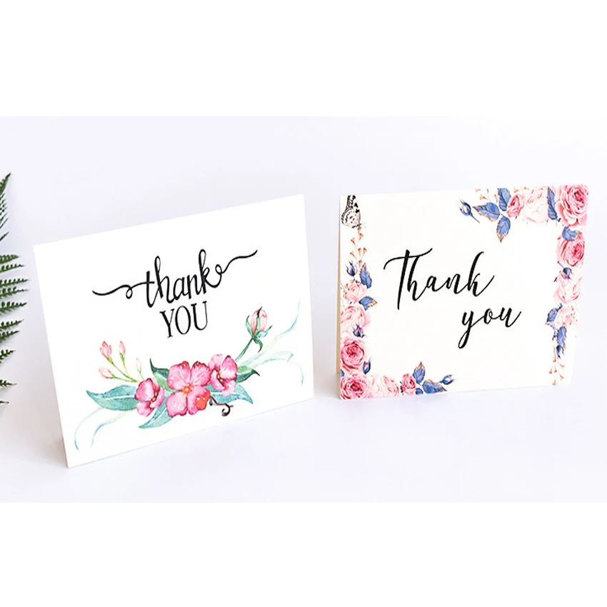  1pack/lot Beautiful Flower Paper Greeting Card Suit Party invitation Supply White Cover 6 Greeting  - 4.0006E+12