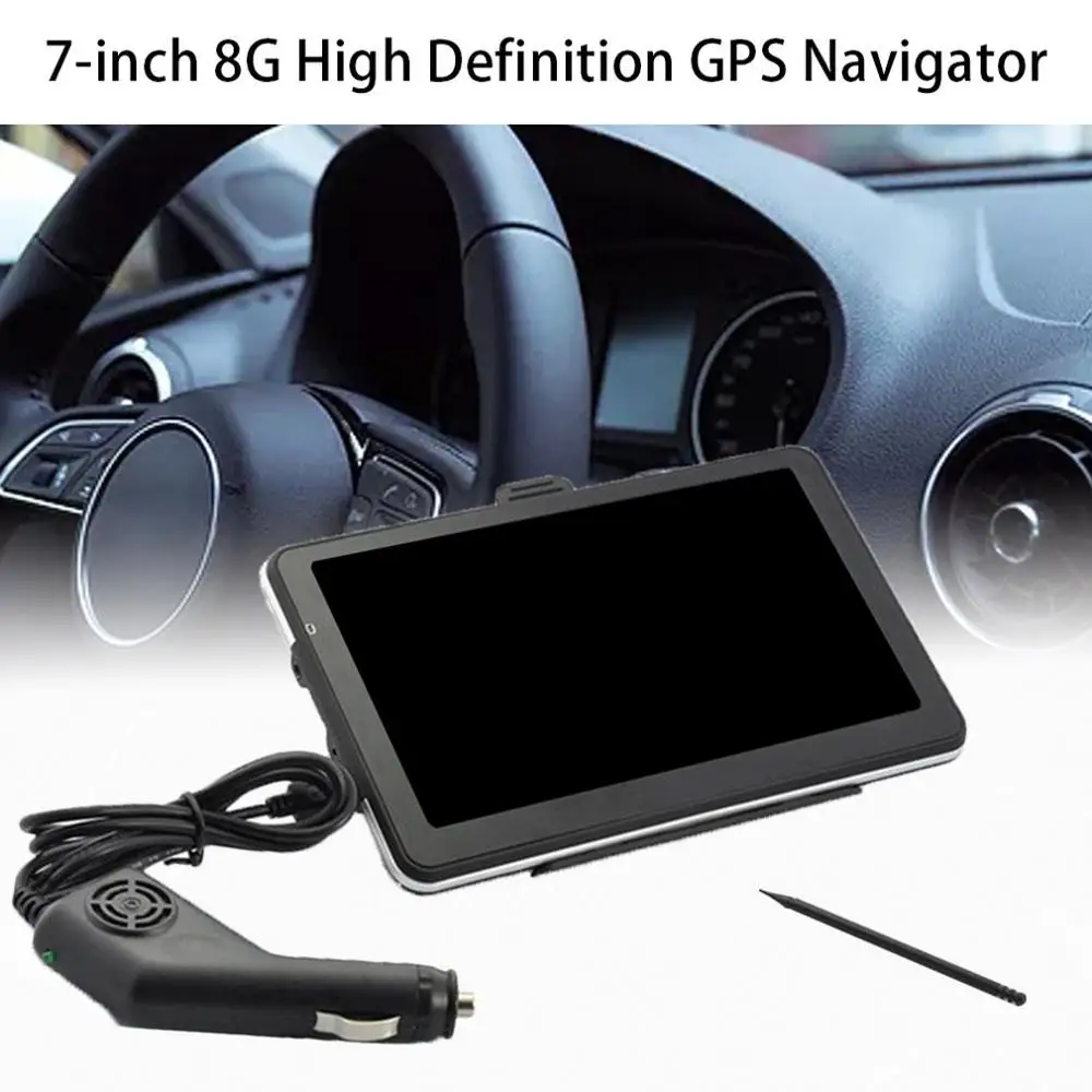 7 дюймов 8G навигатор Hd GPS автомобильный навигатор портативное автомобильное навигационное устройство внешнее навигационное устройство Mp5 Hd сенсорный экран