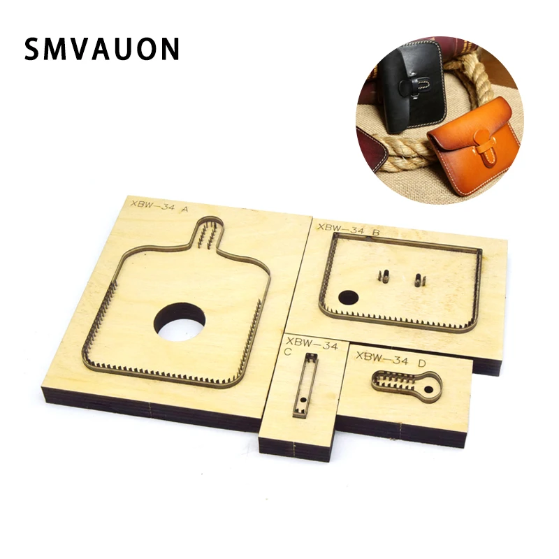 

Diy Coin Purse Wood Die Cut Custom Punching Tool Knife Mold Laser Mold Suitable For Common Die-Cutting Machines