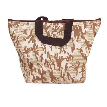 

Lunch Box Tote Bag Insulated Cool Bag Travel Bag for Travel Picnic Camouflage Pattern