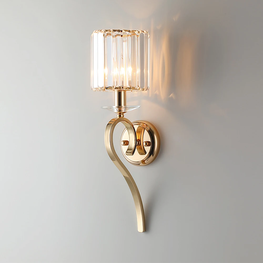 Современные хрустальные Настенные светильники для гостиной, светодиодный настенный светильник wandlamp, золотой настенный светильник для спальни