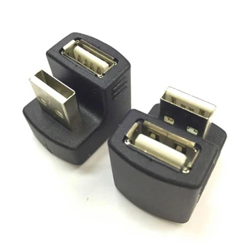 

90 180 Degree New Right Angled USB 2.0 Adapter A Male to Female Extension Black For 3G 4G router Wireless network card