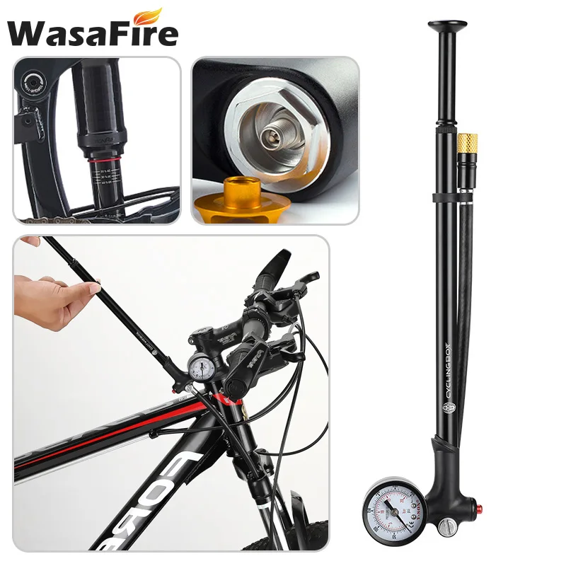 Bicycle Fork Pump High-pressure Cycling Portable Mini Hose Air MTB Bike Inflator For / Rear Suspension | Спорт и развлечения