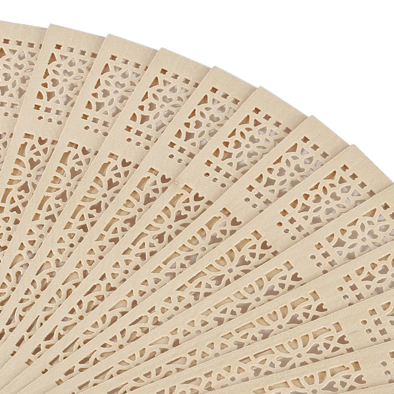 1pc Chinese Hand-held Fan Wooden Fold Fans Scented Wedding Party Gift Bamboo Fan Wedding Bridal Party Decoration Handcraft folding fan hand fan wooden hand fan
