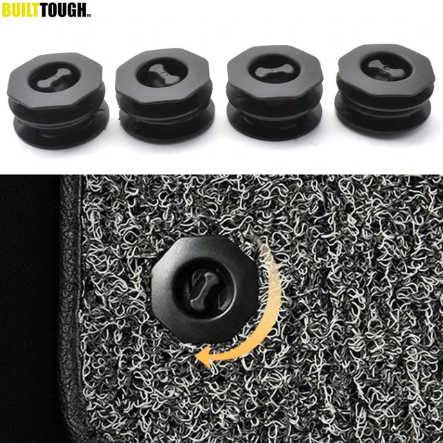 Clips De Fixation De Tapis De Voiture, Tapis Noir, Poignées De Fixation,  Pinces De Support De Sol, Manchons Antidérapants - Tapis De Sol - AliExpress