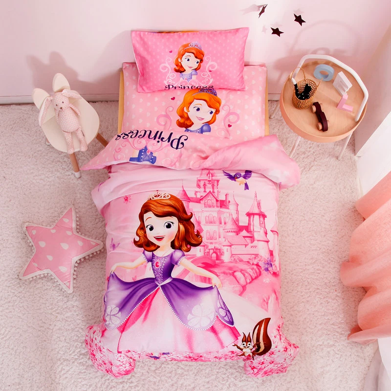 cot bed duvet cover pink