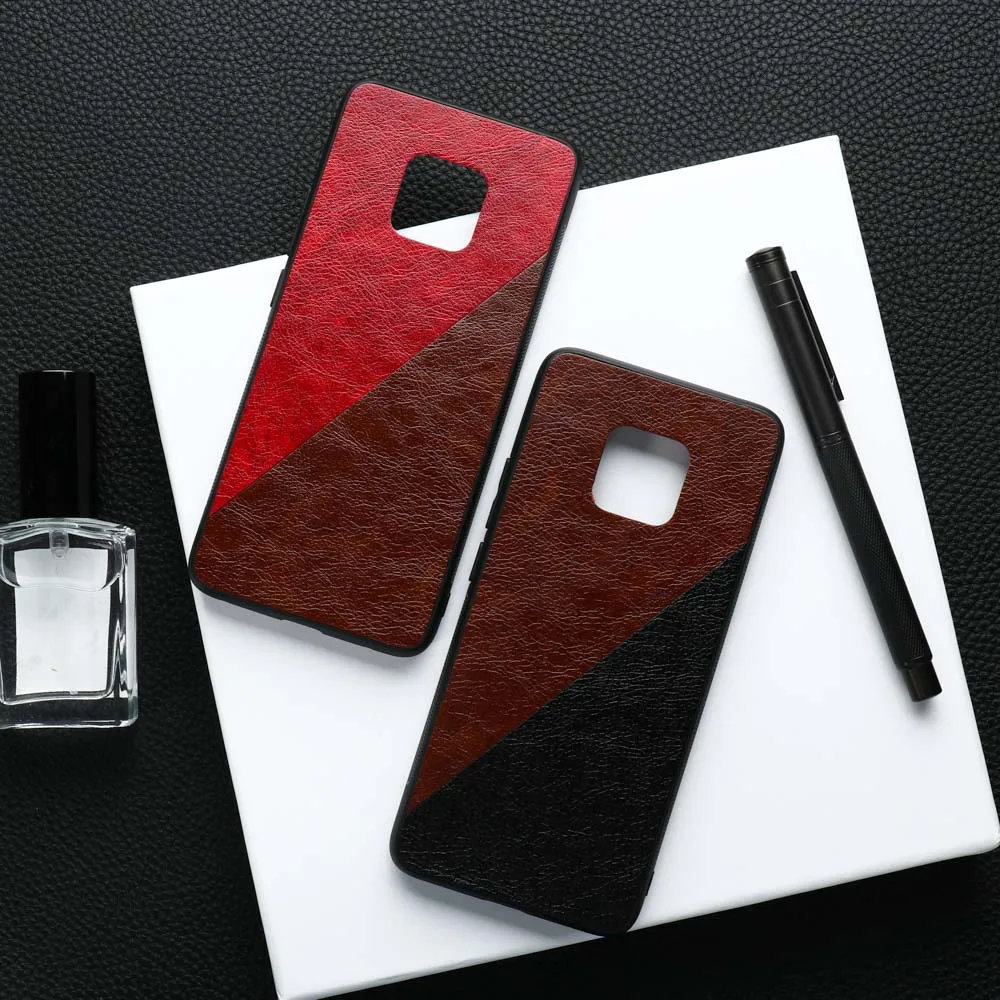 Leather Case for huawei mate 10 20 30 pro Luxury Soft Silicone Cover On Huawei 20X lite back |