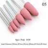 ERUIKA 6pcs/set Rubber Silicon Nail Drill Milling Cutter for Manicure Bit Flexible Polisher Machine Electric Nail File Art Tools 5