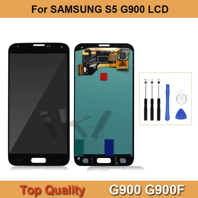 

ЖК-дисплей 5,1 дюймов Super Almoed для Samsung Galaxy S5 G900, дисплей, сенсорный экран, дигитайзер с рамкой в сборе, запасные части