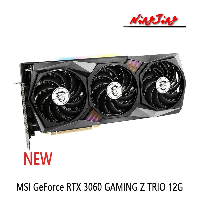 MSI GeForce RTX 3060 GAMING Z TRIO 12G Video Cards GPU Graphic Card  RTX3060 12GB LHR NEW graphics card for desktop