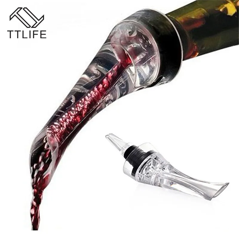 TTLIFE Red Wine Aerating Pourer Spout Decanter Wine Aerator Quick Aerating Pouring Tool Pump Portable Filter