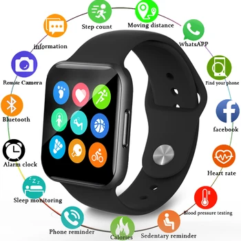 

LIGE New Smart Watch Men Heart Rate Blood Pressure Call Reminder Multi-function Sport Waterproof Full Touch Screen Smartwatch