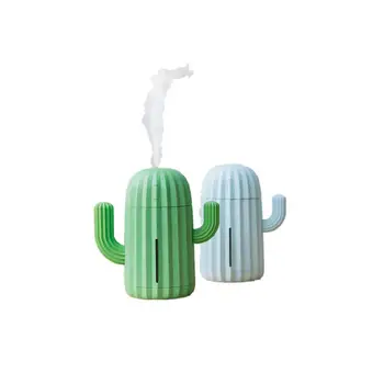

DishyKooker Cactus Shape Humidifier Built-in Battery USB Charging Mini Portable Office Desktop Humidifier