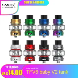 Оригинал Smok TFV8 маленьких V2 5 мл электронные сигареты танк Max сетки испаритель распылитель 510 нить с SMOK A1 A2 a3 Core