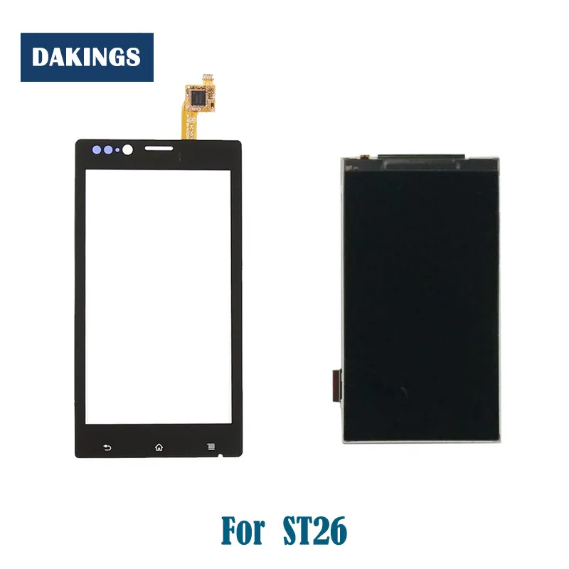 4 3 ''ST26 ЖК-экран для Sony Xperia J ST26a ST26i ST26 ЖК-дисплей с сенсорной панелью Экран AAA