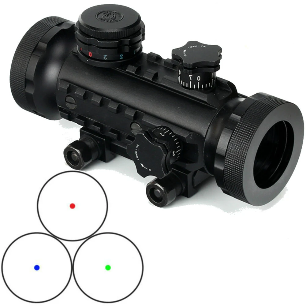 Тактический стелс с подсветкой Охота 1X30 Red dot зеленый синий лазерный дальномер Tri