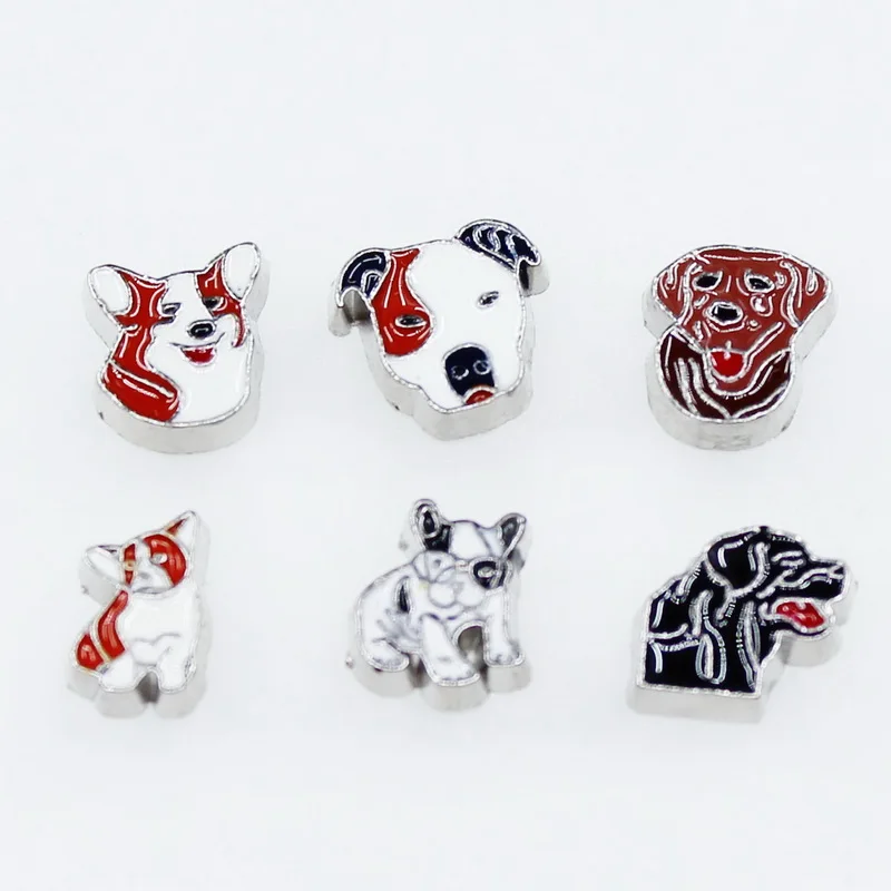 new arrival 20pcs/lot pet dogs floating charms living glass memory pendant lockets for diy jewelry | Украшения и аксессуары