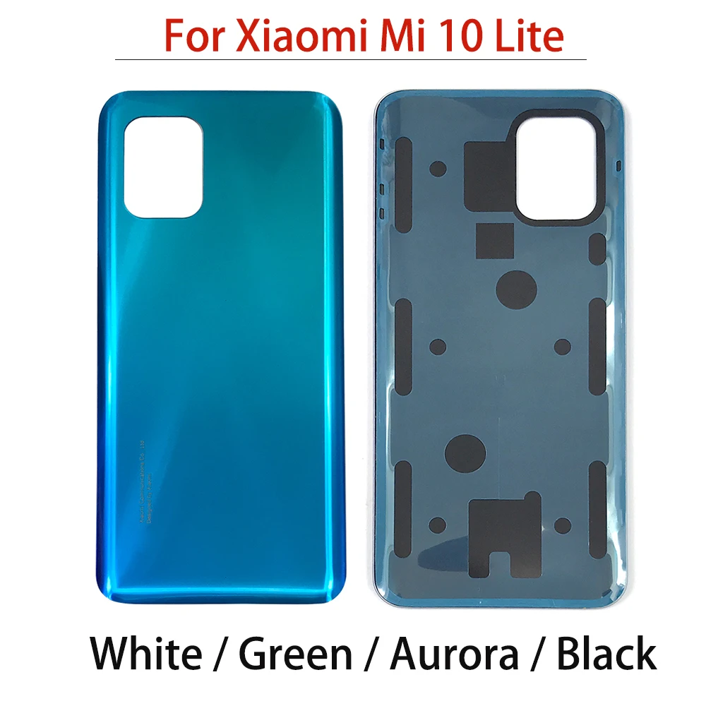 売りクリアランス ピース ロットxiaomi Mi 10 Liteの裏表紙バッテリーガラスリアドアハウジング粘着テープでmi10 Liteリアバッテリーバックカバー 予約取寄 Carlsbadaqua Com