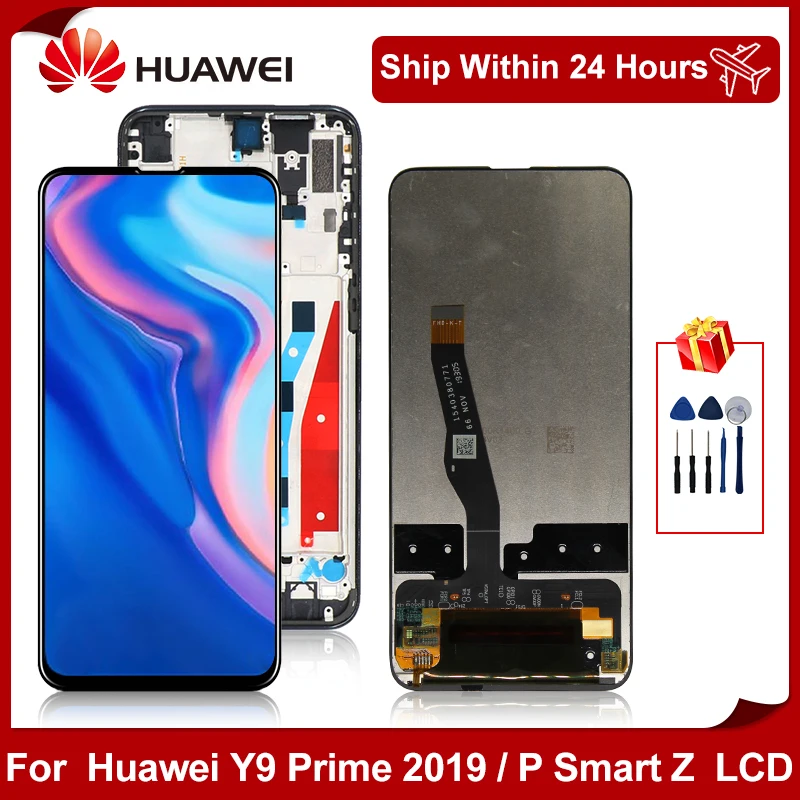 ЖК дисплей 6 59 дюйма для Huawei P Smart Z дигитайзер сенсорный экран в сборе Y9 Prime 2019