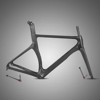

Zit R3 disc brake carbon fiber road frame barrel axle paperback disc brake column broken windmill frame all black smooth varnish