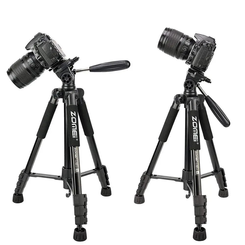 

ZOMEI Q222 Camera Tripod Tripode Stative Flexible Photographic Tripod Monopod Travel Stand for Smartphone Camera DSLR Projector