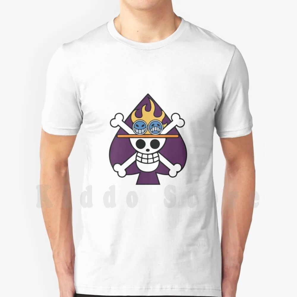 Fire Fist Ace Portgas D Ace Jolly Roger T Shirt Fai Da Te Big Size 100% Cotone One Piece Anime Portgas Ace Pirate Shonen Rufy Zoro