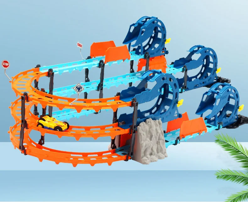 Горячая высокоскоростной гиротронный автомобильный зазор электрический заряд Souptoys Дети Diy игрушка гоночный автомобиль игрушка для детей железнодорожная игрушка