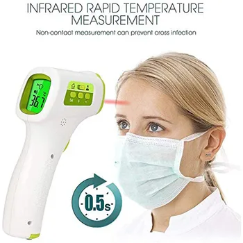

Home Forehead Thermometer LED Digital Forehead Ear Thermometer Infrared Handheld Forehead Thermometer elera Детский термометр40*
