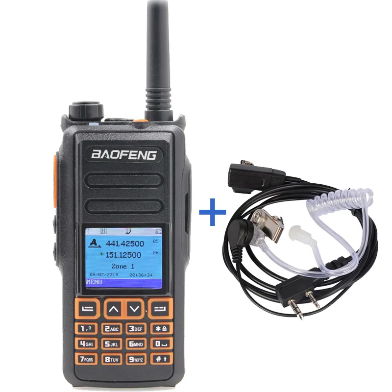 Baofeng DM-760 gps двухдиапазонный Tier1& 2 уровня Dual Time slot DMR аналоговая рация DMR радио Ham радио - Цвет: Add an earpiece