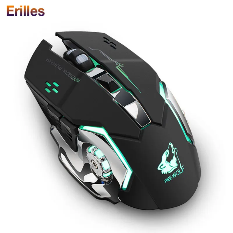 

2000dpi Gaming Mouse 2.4G Wireless Computer Accessories Rechargable Wireless Mice Gamer Unviversal Optical Mouse Silent