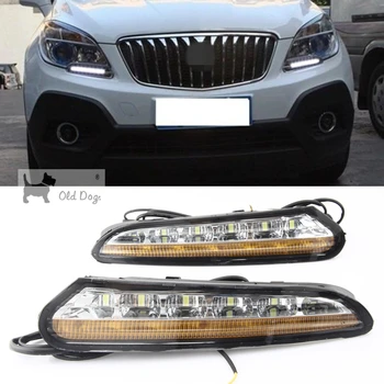 

wholesale For Buick Encore 2012 2013 2014 2015 Driving DRL Daytime Running Light fog lamp Relay LED Daylight car style free ship