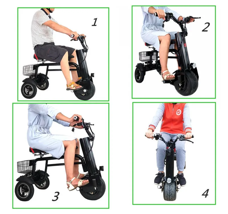 New Electric Motorcycle Adult Three Wheels Electric Scooters Single Motor 450W 60V Portable Powerful Electric Scooter With Seat (24)