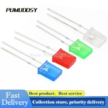 

100PCS/LOT 2X5X7 LED Diode Water Clear White 2*5*7mm Square LED Transparent White light-emitting diode