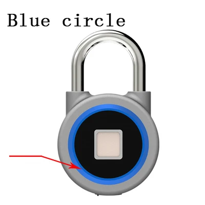 Блокировка отпечатков пальцев Bluetooth приложение управление замок Беспроводной интеллектуальный Противоугонный замок без ключа отпечатков пальцев замок разблокировка замок - Цвет: 2pcs-blue