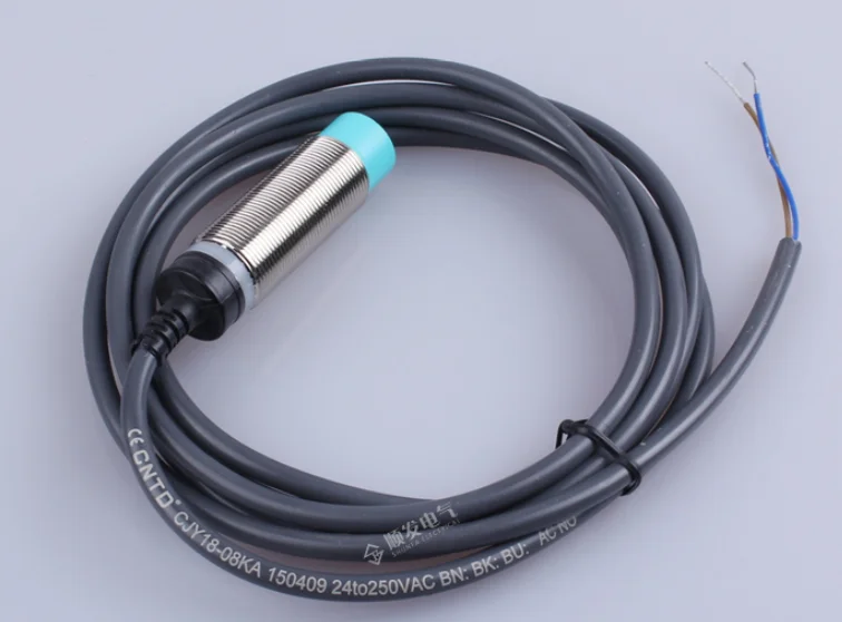 

CJY18-08KA второго эшелона нормально открытый бесконтактный выключатель 24250v датчик m18 водонепроницаемый, устойчив к атмосферным воздействиям и устойчивого к высоким температурам