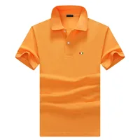 Polos à manches courtes pour Homme, S-5XL 100% coton, de haute qualité, décontracté, marque, broderie, mode, revers, été 2
