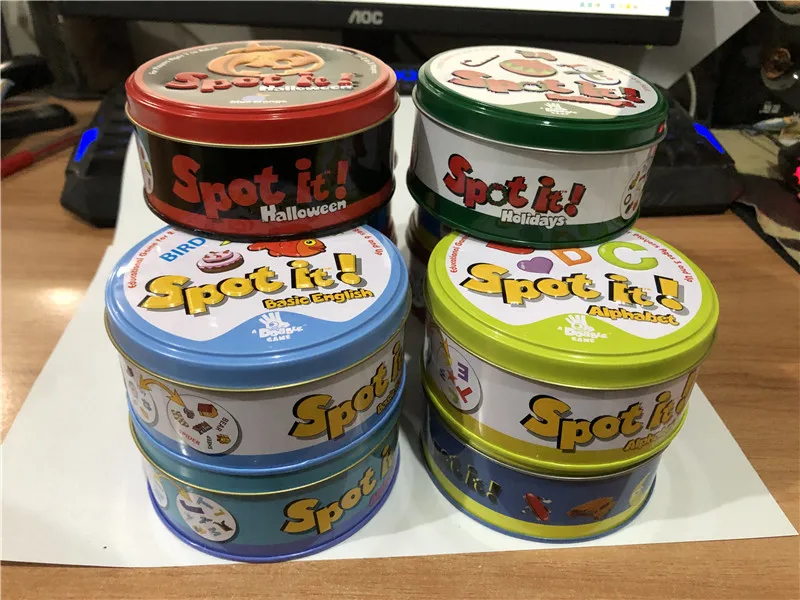 Dobbles Spot Cards It Hip 7 английская версия настольная игра высокое качество оригинальная
