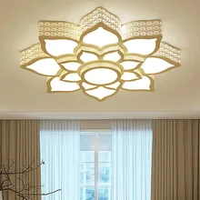 Стиль светодиодный потолочный светильник в форме лотоса лампа в форме романтической крутой модной офисной гостиной спальни книжной комнаты лампа в форме лотоса